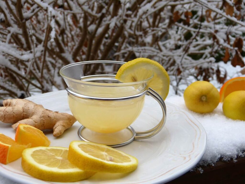 Ginger lemon tea